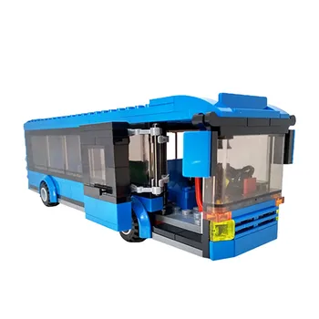 200PCS Modré Autobus ABS Plast VH Stavební Bloky Kompatibilní City stavebnice DIY Vzdělávací Hračky pro Děti Vánoční Dárek