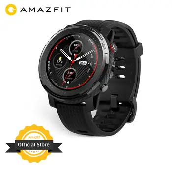 Skladem Nové Amazfit Stratos 3 Chytré GPS Hodinky 5ATM Bluetooth Hudební Duální Režim 14 Dnů Baterie Smartwatch Pro Android, iOS 2019