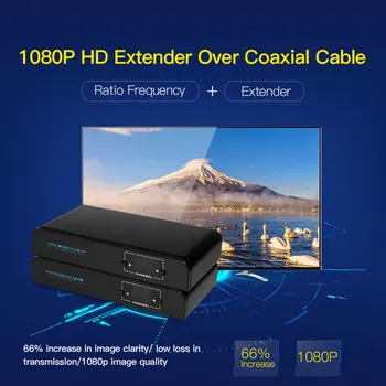 LKV379 HD 1080P Extender Přes Koaxiální Kabel HD Signál do HD Digitální TV Signál na Základě DVB-T CATV Až 500m