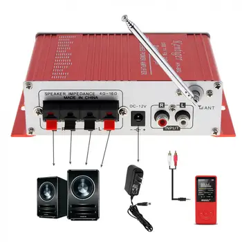 HY-602 HI-FI Digitální Auto Auto Zesilovač Audio Přehrávač FM Rádio, Stereo Přehrávač Podpora SD /USB / DVD / MP3 Vstup s Dálkovým ovládáním