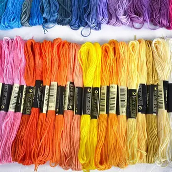 Hot prodej 50ks/Set 8M Kotva Cross Stitch Bavlna Vyšívací nit Nit Šicí Přadénkách Řemeslo Dofferent Barvy