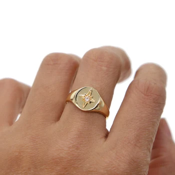 Minimalistické Zlaté barvy prsten Pro Ženy módní Šperky Boho mosaz Geometrické Kolem Prstu Bague Femme Svatební Dar