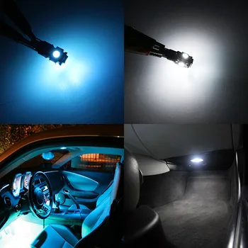 8x Bílé bez Chyb Auto LED Osvětlení Interiéru pro Subaru Forester 2003 2004 2005 2006 2007 2008 Mapu Dome Dveře Kufru Cargo Lampa