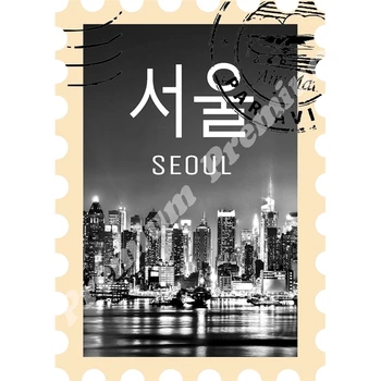 Jižní Korea suvenýr magnet ročník turistické plakát