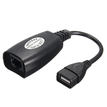 USB 2.0 CAT5, CAT5e CAT6 RJ45 LAN Modem Rozšíření Adaptér Kabel Převodník