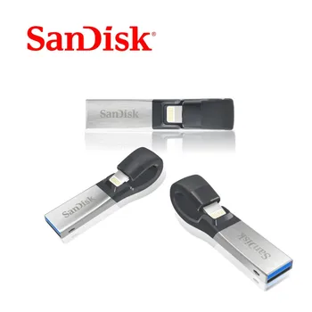 SanDisk flash Disk 32 GB USB Flash Disk 64GB USB 3.0 OTG Blesk, Memory Stick Mini Pendrives pro iphone, ipad a PC SDIX30N