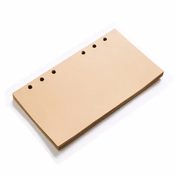 3 Ks/lot A5 A6 A7 Loose Leaf Notebook je Výplň Papíry 6 Otvorů Plánovač Výplň kraft Papíry Multi-funkční Vnitřní Stránky