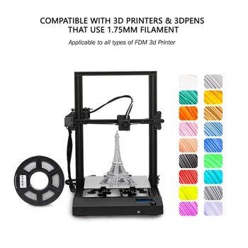 Enotepad PETG 3D Tiskárny, 1,75 mm, Bílý Plast Tolerance+/-0,02 mm pro DIY Dárek Tisk s box Vakuové Žárovky