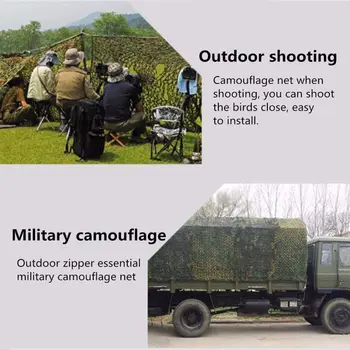 Vysoce kvalitní Woodland Camouflage Camo Armády Net Skrýt Síťoviny Camping Vojenské Lov Přístřeší