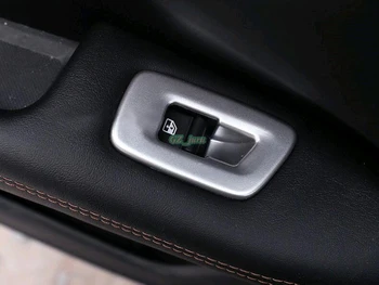 Car styling 4 ks/Set ABS Matný Chromovaný Vnitřní Spínače elektricky ovládaných oken Kryt Střihu Pro Jeep Compass 2017 2018