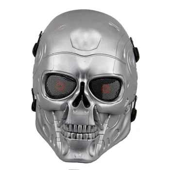 Terminator Lebky T800 Taktická Maska Airsoft Ok CS Wargame Příslušenství Cosplay Vojenské Armády celý Obličej Paintball Masky