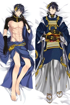 2018-srpen Anime Touken Ranbu Online Postav Mikazuki Munechika otaku Dakimakura tělo polštář kryt objímá Tělo povlaky na polštáře