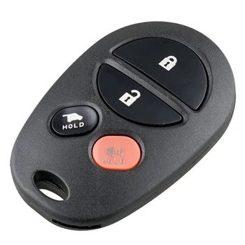 315Mhz 3/4 Tlačítka Vzdálené klíče od Auta pro Toyota Highlander Sequoia, Sienna GQ43VT20T