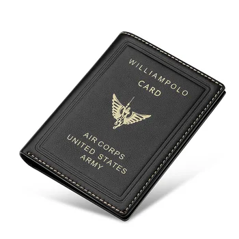 2.020 nová William Polo originální jednoduché kožené peněženky pánské Mini ultra tenké malá peněženka vysoce kvalitní ruční čisté hovězí kůže taška