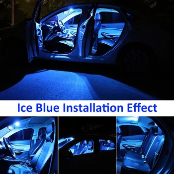 23pcs Bílé Auto Interiér LED Žárovka Balení Kit Pro BMW E90, E60, F10 F30 Mapu Dome Licence Lampa Auto Deska Světlo Car Styling