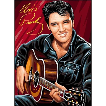 Plné Náměstí/ Kolo Vrtačka 5D DIY Diamantový Malování Elvis Presley Zdi Obrázek Diamond Výšivky Cross Stitch Crystal Mozaika Nástrojů