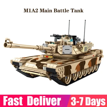 1630 KS 632010 Panlos Vojenské M1A2 Abrams Hlavní Bitevní Tank Stavební Bloky, Cihly Tanky Model Educatonal hračky pro děti