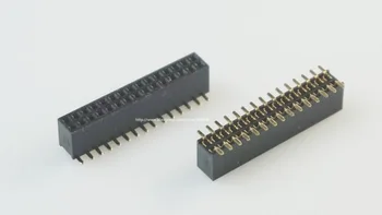 10ks 2x15 P 30 pin 1.27 mm Pitch Pin Header Female dual řádek SMT, rovný Povrch, Montáž PCB Rohs Lead free
