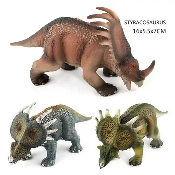 Klasické Simulační Model Hračky Dinosauři Jurský Statické Pevné Dinosaur Styracosaurus Stegosaurus Saichania Modely