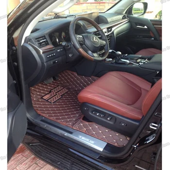 Lsrtw2017 kožený interiér vozu koberečky pro lexus lx570 lx 570 1998-2020 2012 2013 2016 2017 2018 2019 2020 koberec