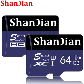 SHANDIAN Smart SD Kartu 128gb Paměťová Karta High Speed Class 10 64gb 32gb Mini TF Karet pro mobilní Telefony, Kamery Doprava Zdarma