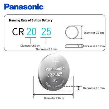 Panasonic Originální cr2025 knoflíkové Baterie 10PCS/LOT cr 2025 3V Lithiové knoflíkové Baterie Pro Hodinky, Kalkulačky, Váhy Měřítku