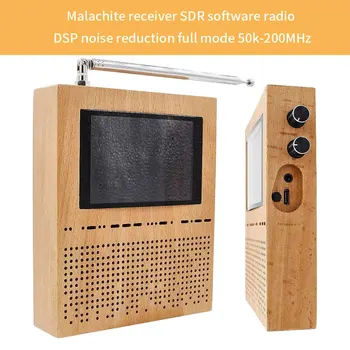 3.5 Palcový LCD Displej Digitální Signál Přijímač SDR Rádio Malachit Malahit DSP SDR Přijímač Dřevo Shell Těžké Basové Reproduktory DIY Nástroj