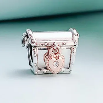 925 Sterling Silver Korálek Creative Magic Box Poklad Box Korálky Fit Pandora Ženy, Náramek & Náhrdelník Diy Šperky