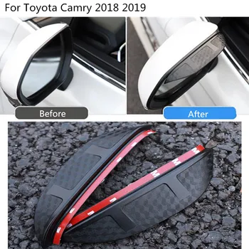 Pro Nová Toyota Camry XV70 2017 2018 2019 2020 Auto Zadní Zadní Boční Skla Zrcadlo Obložení Rámu Déšť Štít Sluneční Clony Odstín Plastu