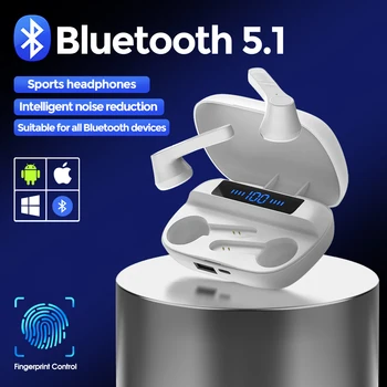 Tws Bezdrátová Sluchátka Bluetooth 5.0 Sluchátka sportovní Sluchátka Headset hráč S MicCharging Krabici Sluchátka Pro všechny chytré telefony