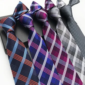 67 Barvy Luxusní 8cm Formální Šaty Kravaty pro Muže Hedvábí Kravata Kostkované Business Krku Kravatu, Oblek, Kravata Svatební Party Kravata Muži Dárek