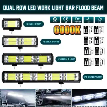 288W Dual Řádek LED světlo bar 22 palcový LED Bar Místě Povodní Paprsek LED Světlo Bar pro Traktor Loď Offroad 4WD Nákladních automobilů 4x4 SUV ATV 12/24V
