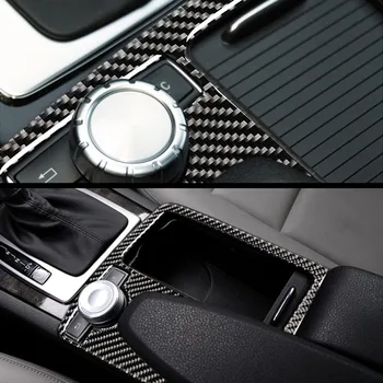 Carbon Fiber Řazení Panel Kryt Nálepka Obložení Interiéru pro Mercedes-Benz W204, W212 Klasický Styl, Německo, Nový Styl Auto