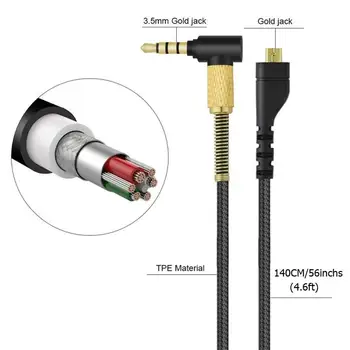 Náhradní kabel pro sluchátka Audio Prodlužovací Kabel Music Kabel pro SteelSeries Arctis 3 5 7 8P drátový Herní Sluchátka Headset