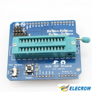 Elecrow AVR ISP Shield pro Arduino UNO vývojová Deska ke Stažení Bootloader Pálení ATmega328P AVR ISP Programátor DIY Kit