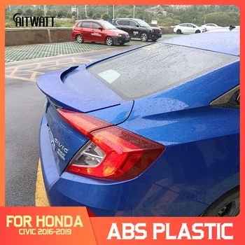AITWATT Pro Honda Civic 10. 2016 2017 2018 2019 Vnější ABS Plast bez Nátěru Primer Barva, Zadní Kufr, Křídlo, Spoiler, Dekorace