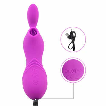 12 Režimy Klitoris, Přísavky Vibrátor Výstřik Jazyk Lízat Bradavky Vibrační Stimulátor Ústní Kočička Masér Sexuální Hračky pro Ženy, Sex Shop