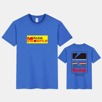 2020 Summer Kodak Dopis T-shirt Muži Ženy ležérní tričko Loose Divoké Krátké kalhoty sleeve Tričko Muži oblečení Bavlna topy tee