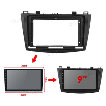 2Din Car Dashboard Frame Fit Pro MAZDA 3 2010-2012 Auto DVD GPS Panel Dash Kit Montážní Rám Trim Bezel Obložení