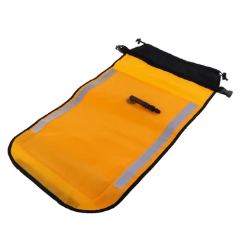 Dvoukomorový Nafukovací Paddle Float Taška pro Sea Kayak Paddle Blades Zářivě Žluté Vodní Sporty Příslušenství