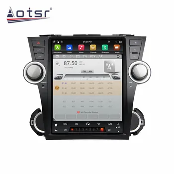 Tesla Stylu Android 9.0 Dotykový displej, GPS, Auto Multimediální Přehrávač Pro TOYOTA Highlander 2008 Audio Rádio stereo hlavy jednotka IPS
