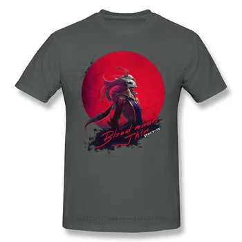 Krvavý Měsíc Jhin Casual T Shirt Hot Prodej League Of Legends LOL MOBA Tričko Bavlna Ó Neck T-košile