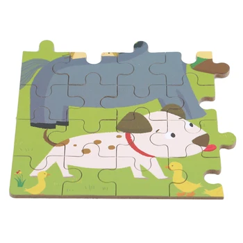 Hot 100 Ks Dřevěné Puzzle Děti Hračka Kreslených Zvířat Dřevěné Puzzle, Dítě Brzy Vzdělávací Hračky Pro Dárek
