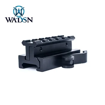 WADSN Airsoft Taktické 5 slot Výšky a Sklonu Nastavitelný QD Rail Mount Adaptér pro Rozsah Pohled Baterku fit 20mm Picatinny Rail