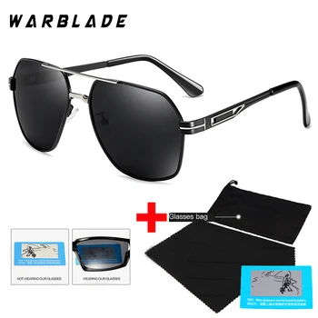 WarBLade Optické Značka Design Nové Polarizované Sluneční Brýle Muži Módní Muž Pilotní Brýle, Sluneční Brýle, Cestovní Rybolovu Oculos S Bag
