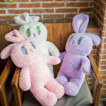 Kreativní roztomilý králík WEGO dlouhé uši plyšové hračky batoh, velké oči, roztomilý králík panenka miminko měkké anime hračky pro děti dárek k narozeninám