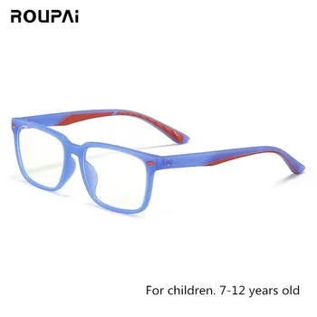 ROUPAI anti blue light záření, brýle pro děti, děti, chlapec, dívka, hraní počítačových her, brýle, blue ray brýle oculos infantil