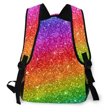 2020 Nový Batoh Různobarevné Třpytky Rainbow Gradient Školní Batoh Muži Cestovní Backbag Baťůžky Muž Volný Čas Batoh Ženy Gril