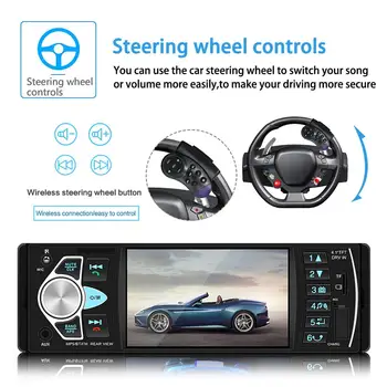 4.1 Palcový Auto Rádio 4022D 1 Din autorádia Bluetooth Audio Stereo USB, AUX FM S Dálkovým ovládáním MP5 Přehrávač Android Auto