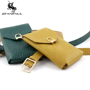 JIFANPAUL ženy módní Dámské belt bag square Pin Spony Pás ženské Odpočet straně zlaté spony džíny divokých pásy pro ženy